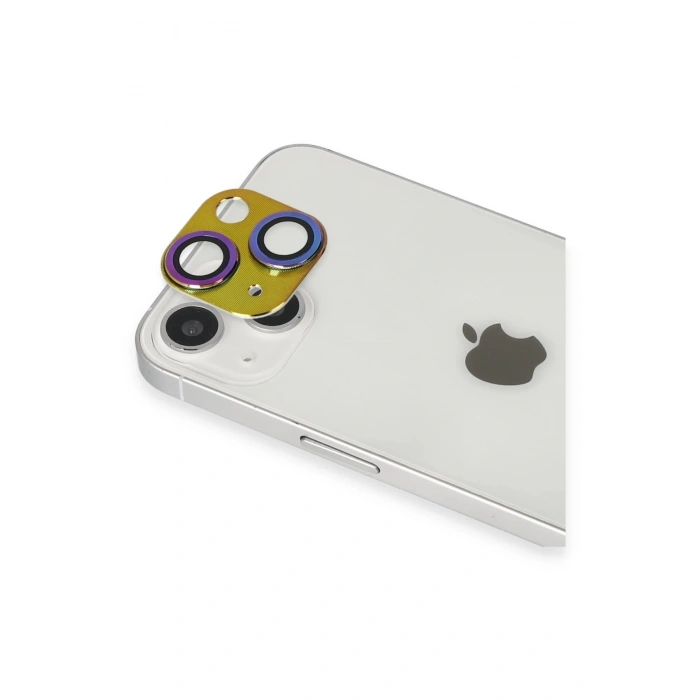 Mey İthalat®   iPhone 13 Pers Alüminyum Kamera Lens - Rainbow