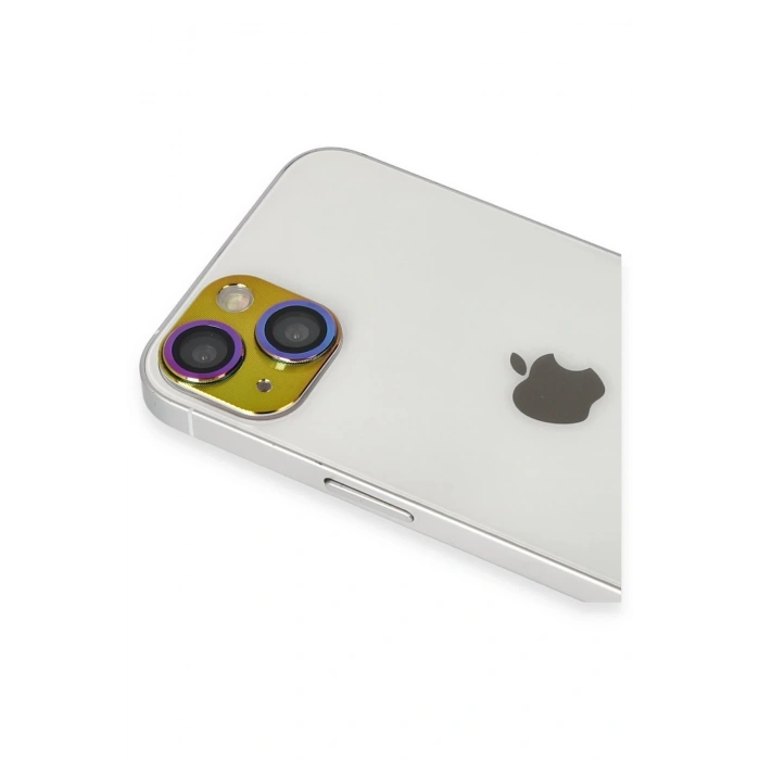 Mey İthalat®   iPhone 13 Pers Alüminyum Kamera Lens - Rainbow