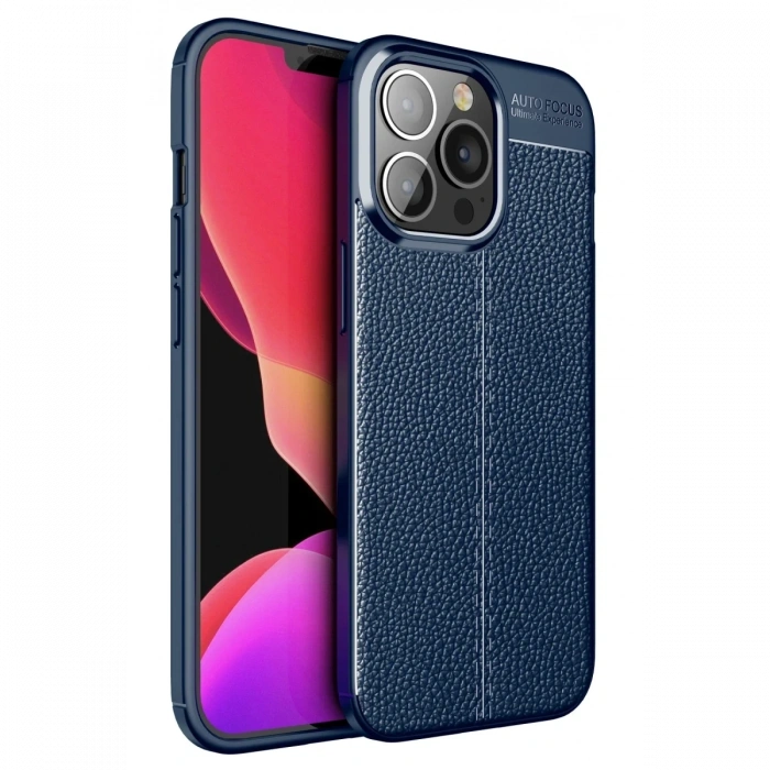 Mey İthalat®   iPhone 13 Pro Kılıf Auto Focus Kapak - Lacivert