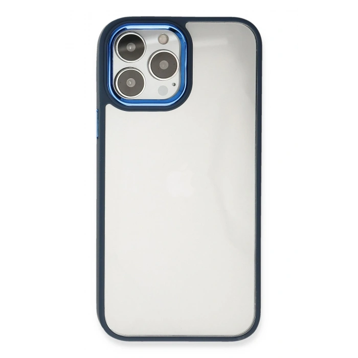 Mey İthalat®   iPhone 13 Pro Kılıf Dora Kapak - Mavi