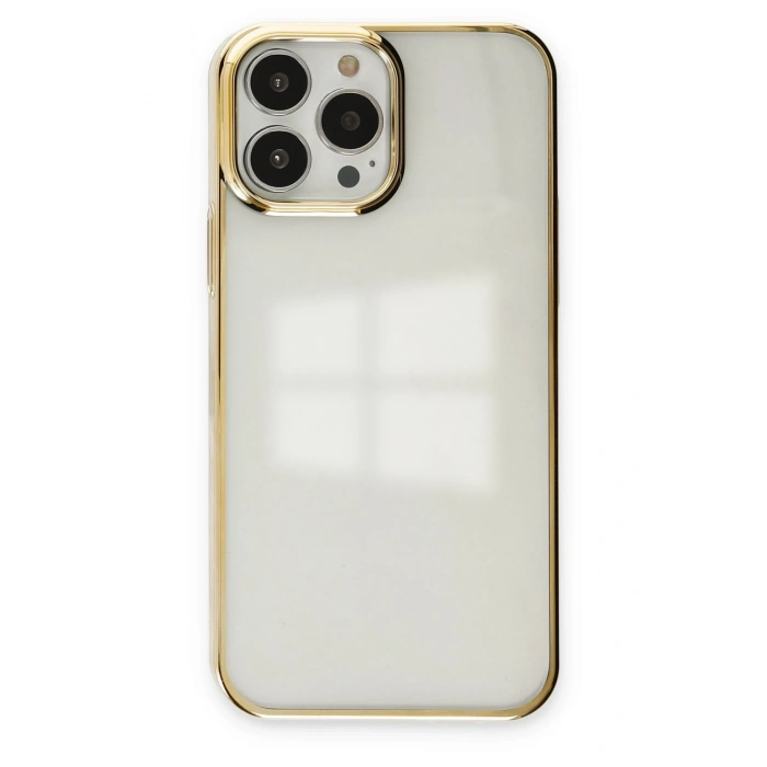 Mey İthalat®   iPhone 13 Pro Kılıf Element Silikon - Gold
