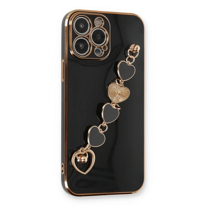 Mey İthalat®   iPhone 13 Pro Kılıf Esila Silikon - Siyah