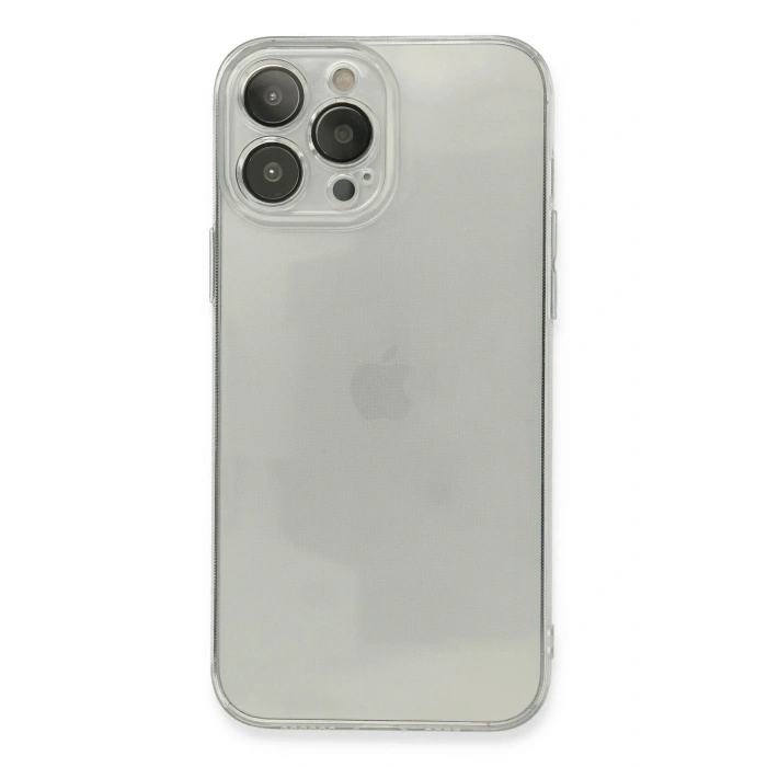 Mey İthalat®   iPhone 13 Pro Kılıf Fly Lens Silikon - Şeffaf