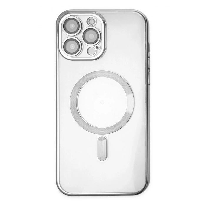Mey İthalat®   iPhone 13 Pro Kılıf Kross Magneticsafe Kapak - Gümüş