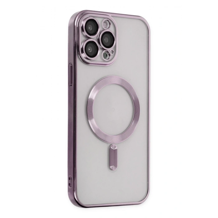 Mey İthalat®   iPhone 13 Pro Kılıf Kross Magneticsafe Kapak - Mor