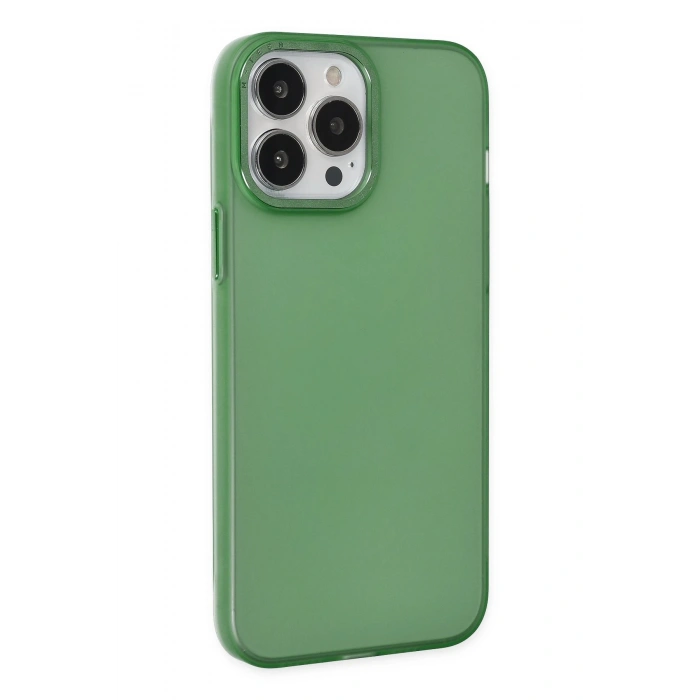 Mey İthalat®   iPhone 13 Pro Kılıf Modos Metal Kapak - Koyu Yeşil