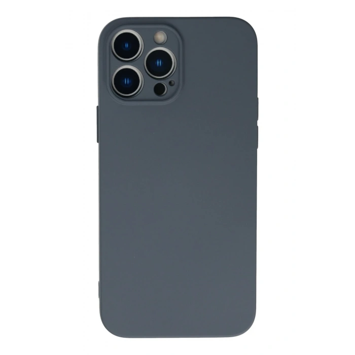 Mey İthalat®   iPhone 13 Pro Kılıf Nano içi Kadife Silikon - Gri