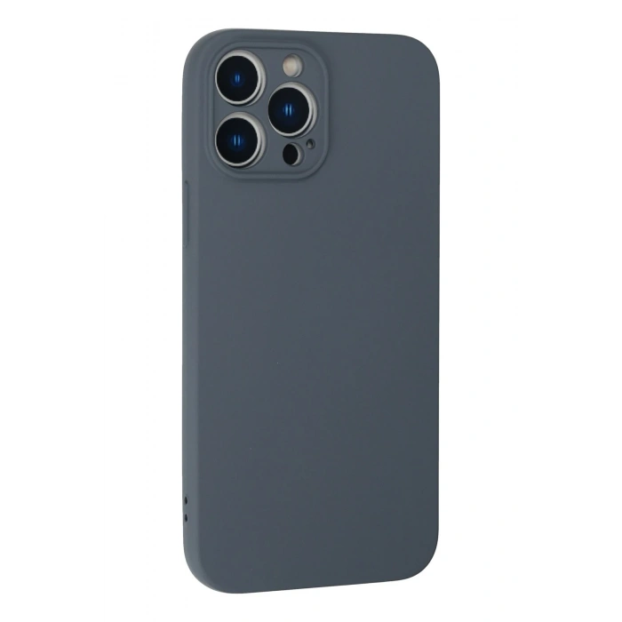 Mey İthalat®   iPhone 13 Pro Kılıf Nano içi Kadife Silikon - Gri