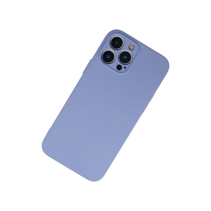 Mey İthalat®   iPhone 13 Pro Kılıf Nano içi Kadife Silikon - Lila