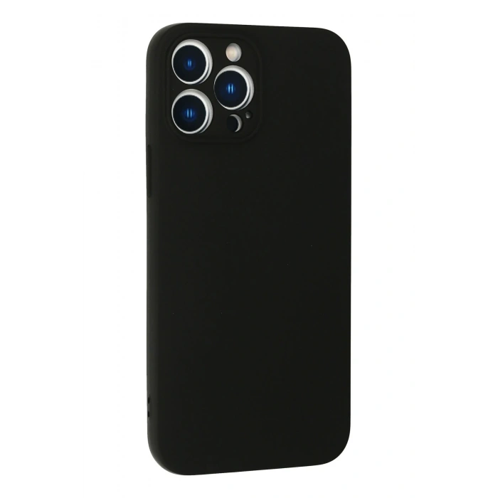 Mey İthalat®   iPhone 13 Pro Kılıf Nano içi Kadife Silikon - Siyah