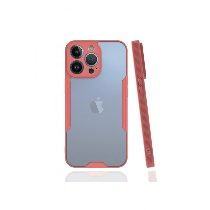 Mey İthalat®   iPhone 13 Pro Kılıf Platin Silikon - Pembe