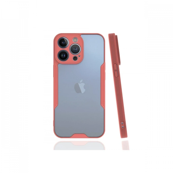Mey İthalat®   iPhone 13 Pro Kılıf Platin Silikon - Pembe