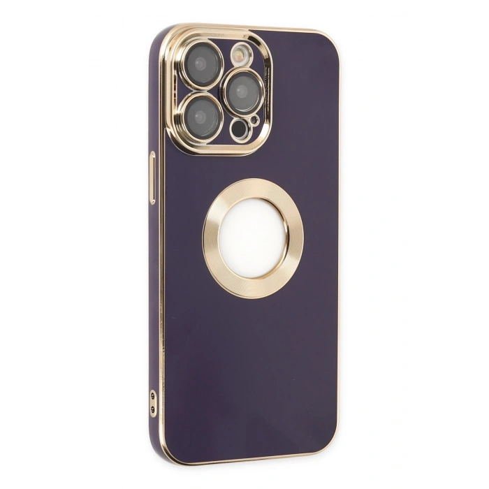 Mey İthalat®   iPhone 13 Pro Kılıf Store Silikon - Derin Mor