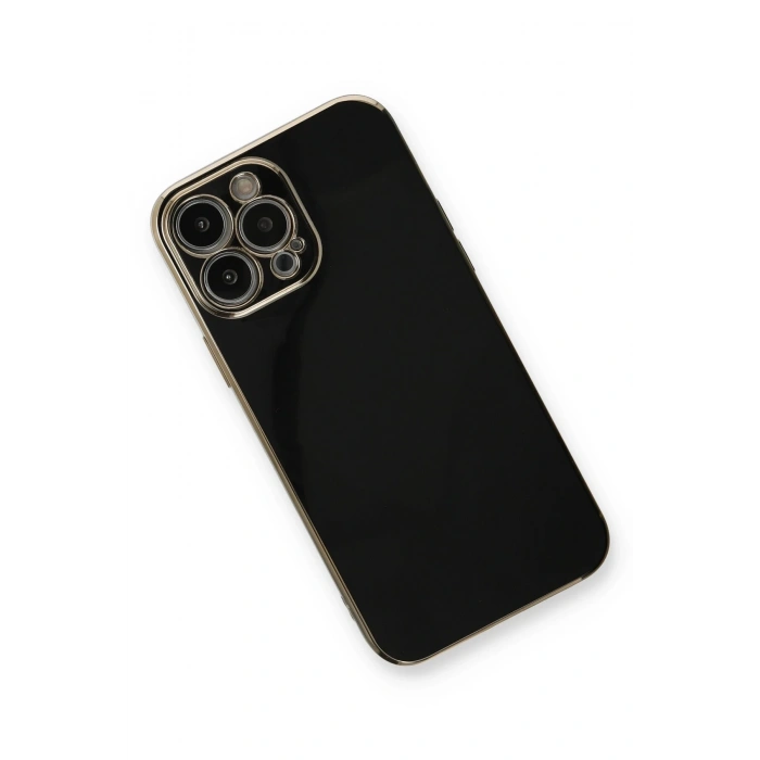 Mey İthalat®   iPhone 13 Pro Kılıf Volet Silikon - Siyah