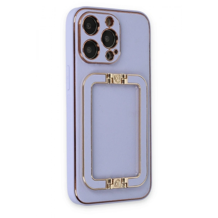 Mey İthalat®   iPhone 13 Pro Max Kılıf Coco Elit Kapak - Lila