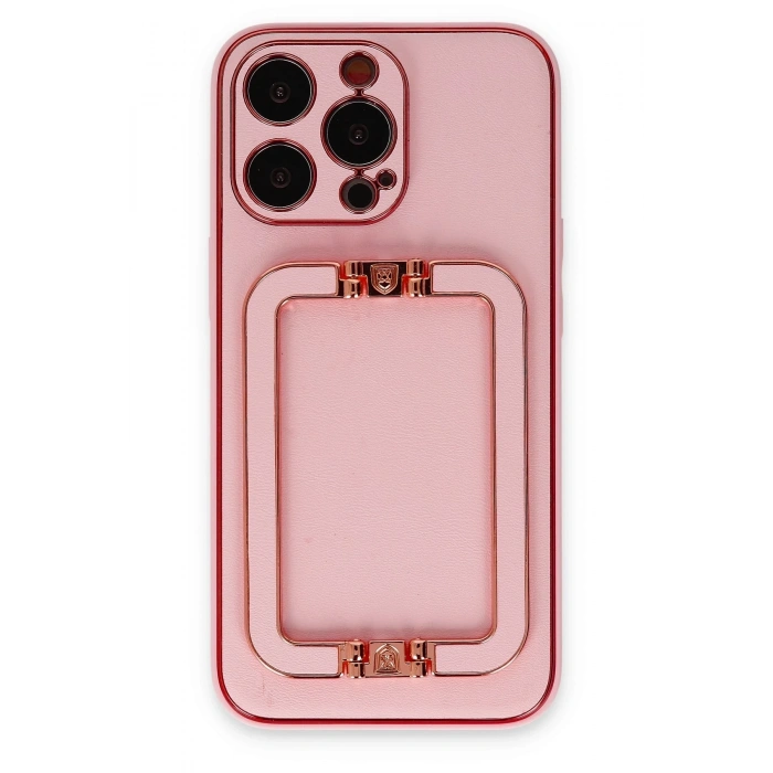 Mey İthalat®   iPhone 13 Pro Max Kılıf Coco Elit Kapak - Pembe