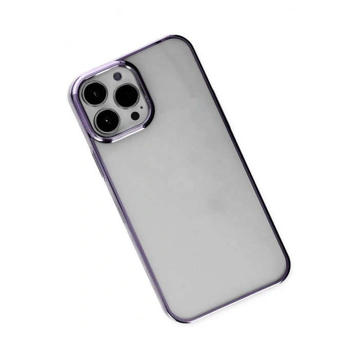 Mey İthalat®   iPhone 13 Pro Max Kılıf Element Silikon - Mor
