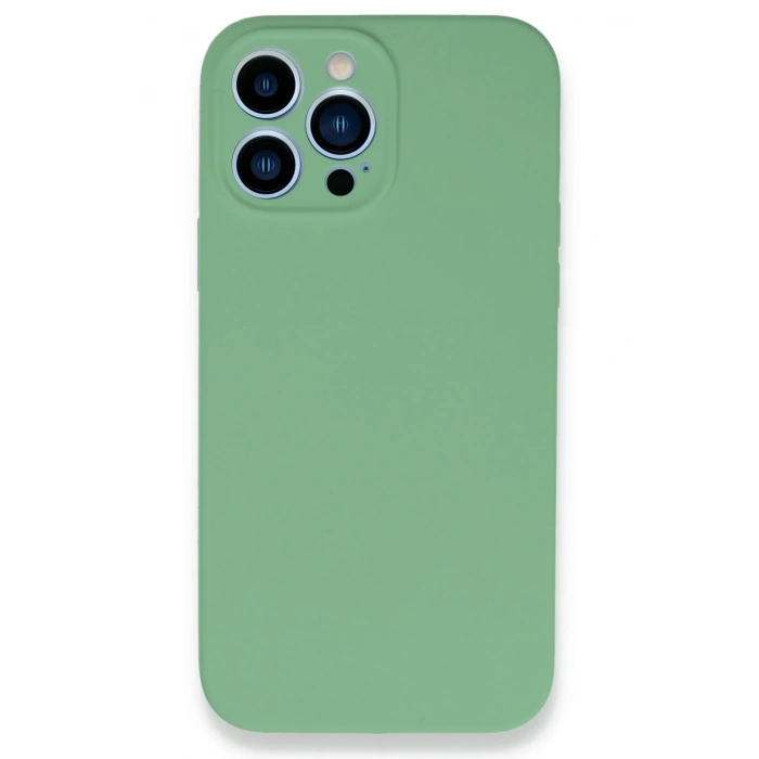 Mey İthalat®   iPhone 13 Pro Max Kılıf Lansman Legant Silikon - Yeşil