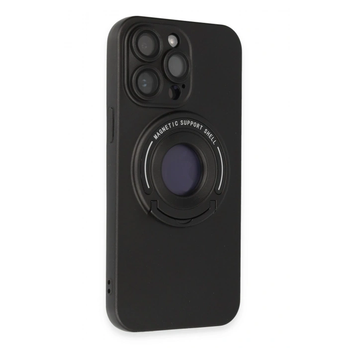 Mey İthalat®   iPhone 13 Pro Max Kılıf Lukka Magneticsafe Kapak - Siyah