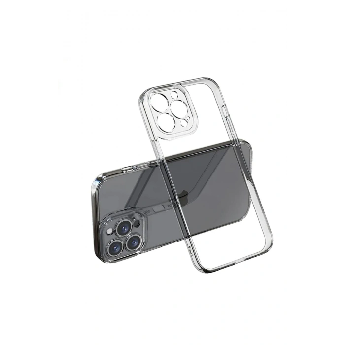 Mey İthalat®   iPhone 13 Pro Max Kılıf Lüx Şeffaf Silikon
