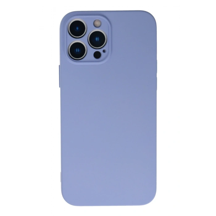 Mey İthalat®   iPhone 13 Pro Max Kılıf Nano içi Kadife Silikon - Lila