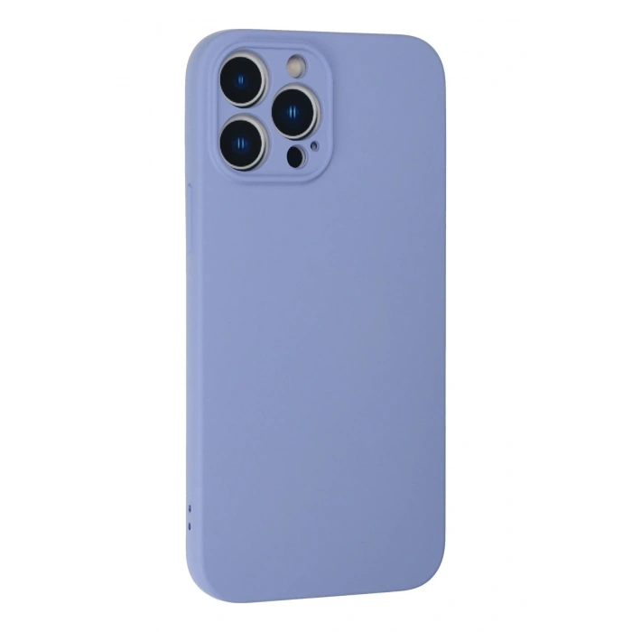 Mey İthalat®   iPhone 13 Pro Max Kılıf Nano içi Kadife Silikon - Lila