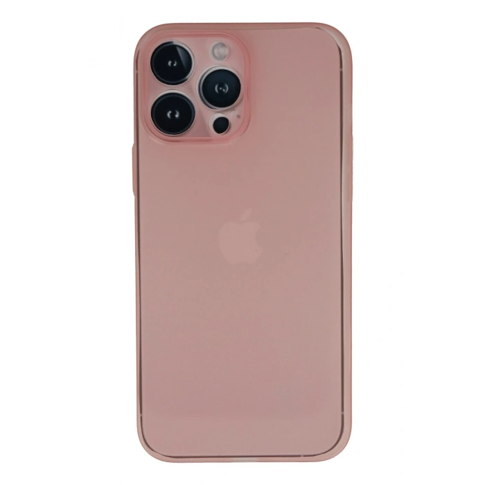Mey İthalat®   iPhone 13 Pro Max Kılıf PP Ultra İnce Kapak - Pembe