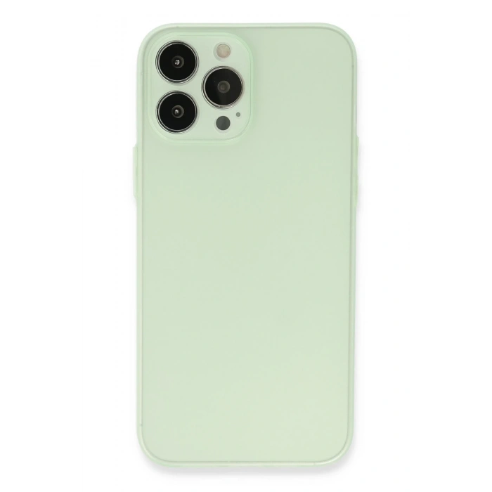 Mey İthalat®   iPhone 13 Pro Max Kılıf Puma Silikon - Açık Yeşil