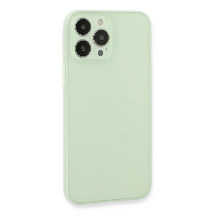 Mey İthalat®   iPhone 13 Pro Max Kılıf Puma Silikon - Açık Yeşil