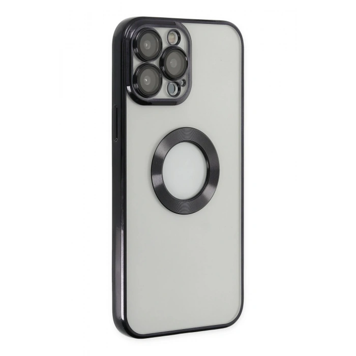 Mey İthalat®   iPhone 13 Pro Max Kılıf Slot Silikon - Siyah