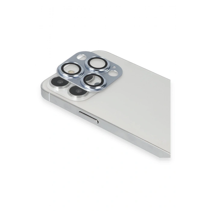 Mey İthalat®   iPhone 13 Pro Max Pers Alüminyum Kamera Lens - Sierra Blue