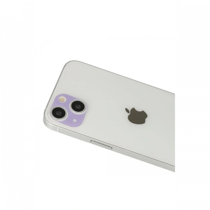 Mey İthalat®   iPhone 13 Rainbow Kamera Lens Koruma Cam - Mor