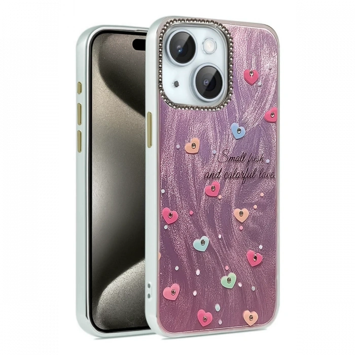 Mey İthalat®   iPhone 14 Kılıf Blade Aynalı Desenli Kapak - Desen 8
