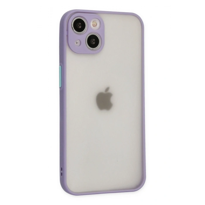 Mey İthalat®   iPhone 14 Kılıf Montreal Silikon Kapak - Mor