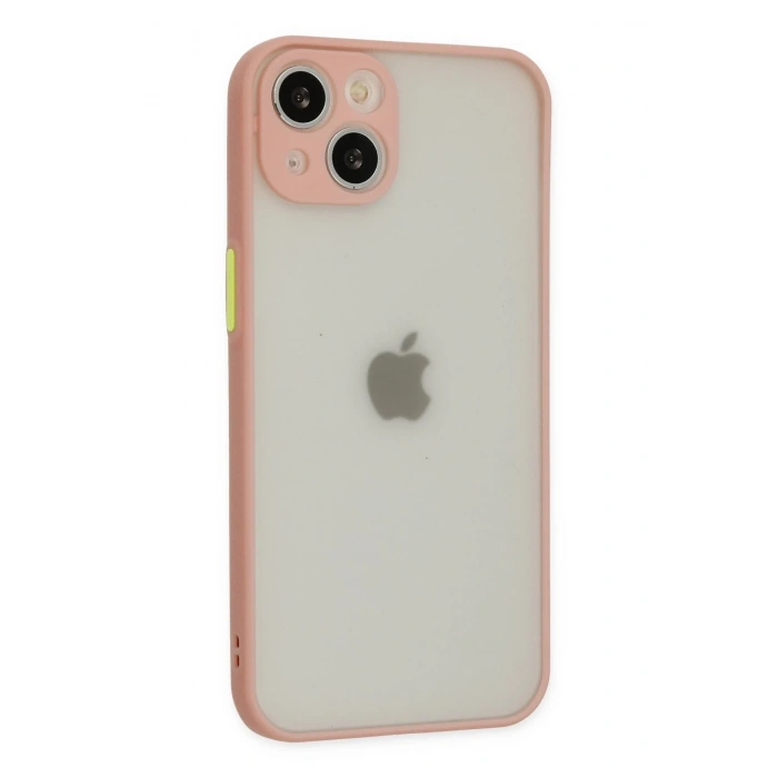 Mey İthalat®   iPhone 14 Kılıf Montreal Silikon Kapak - Pembe
