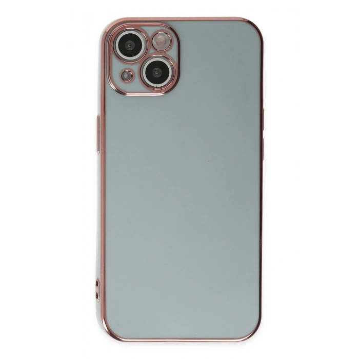 Mey İthalat®   iPhone 14 Kılıf Volet Silikon - Açık Yeşil