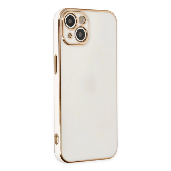 Mey İthalat®   iPhone 14 Kılıf Volet Silikon - Beyaz