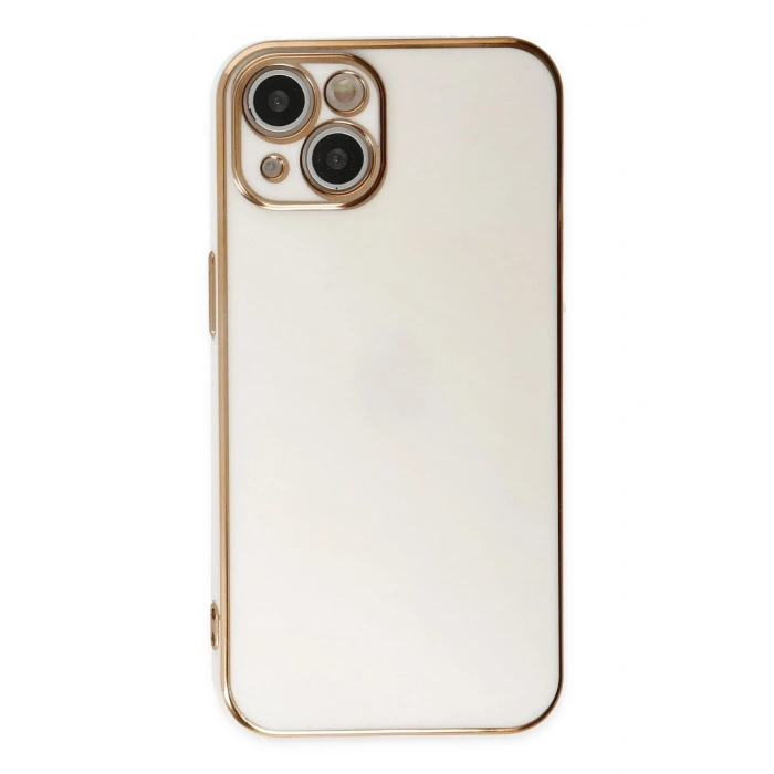 Mey İthalat®   iPhone 14 Kılıf Volet Silikon - Beyaz