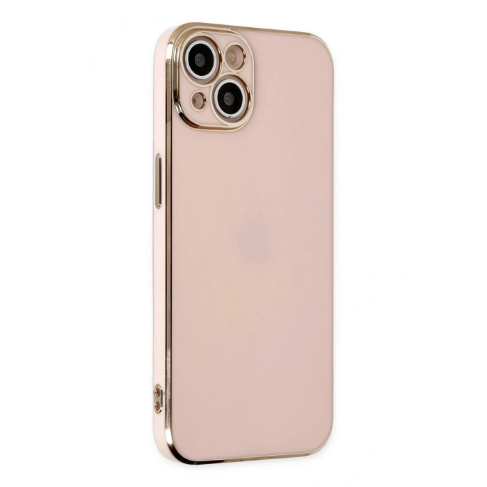 Mey İthalat®   iPhone 14 Kılıf Volet Silikon - Pembe
