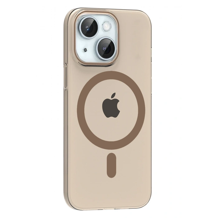 Mey İthalat®   iPhone 14 PC Blank Magsafe Kapak - Çöl Titanyum