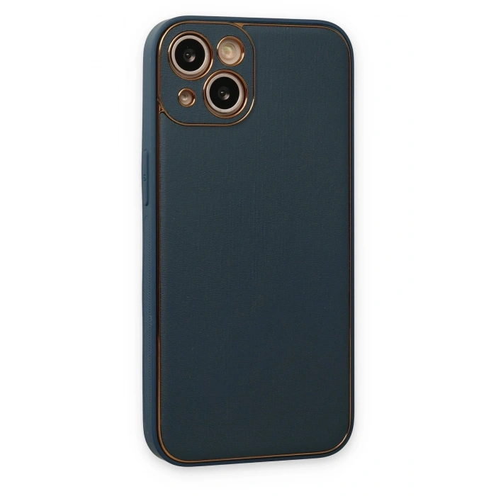 Mey İthalat®   iPhone 14 Plus Kılıf Coco Deri Silikon Kapak - Yeşil