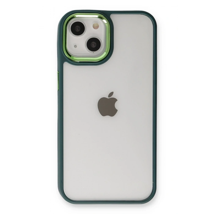 Mey İthalat®   iPhone 14 Plus Kılıf Dora Kapak - Haki Yeşil