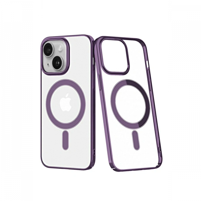 Mey İthalat®   iPhone 14 Plus Kılıf Element Magneticsafe Sert Kapak - Mor
