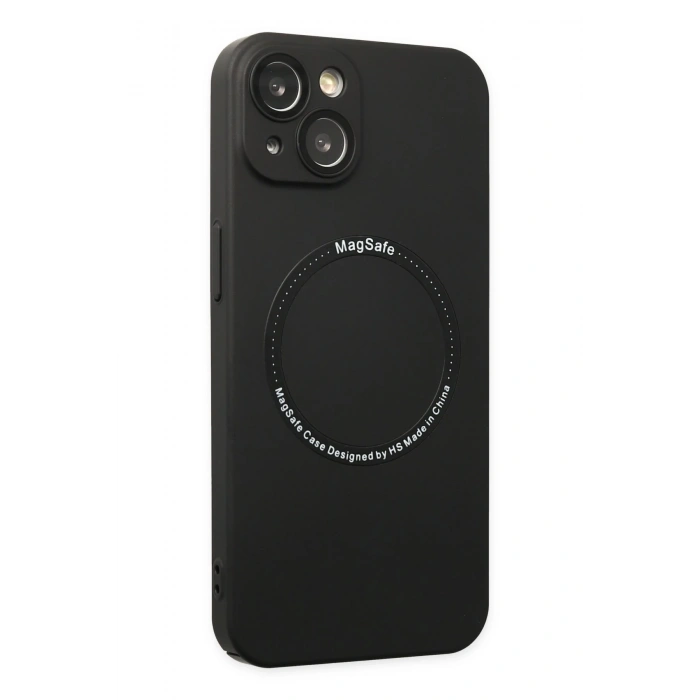 Mey İthalat®   iPhone 14 Plus Kılıf Jack Magneticsafe Lens Silikon - Siyah