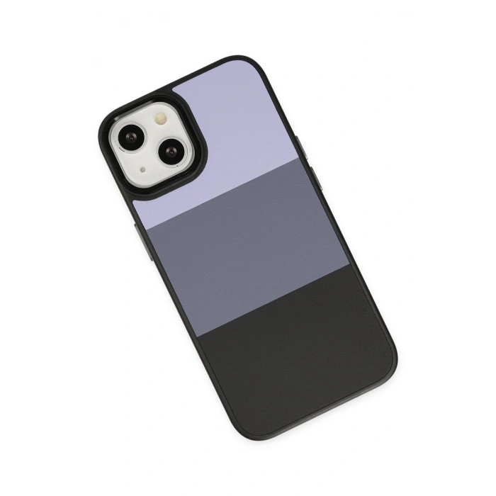 Mey İthalat®   iPhone 14 Plus Kılıf King Kapak - Lila-Siyah