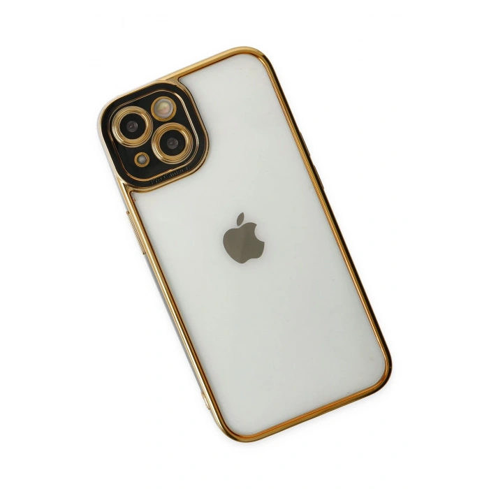 Mey İthalat®   iPhone 14 Plus Kılıf Liva Lens Silikon - Siyah