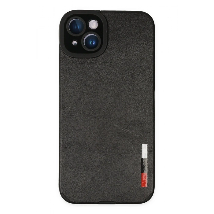 Mey İthalat®   iPhone 14 Plus Kılıf Loop Deri Silikon - Siyah