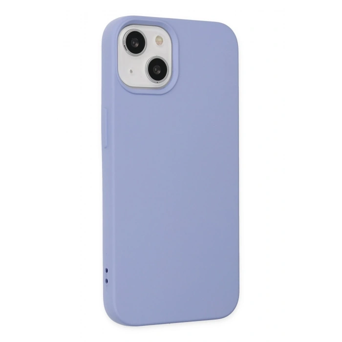 Mey İthalat®   iPhone 14 Plus Kılıf Nano içi Kadife Silikon - Lila