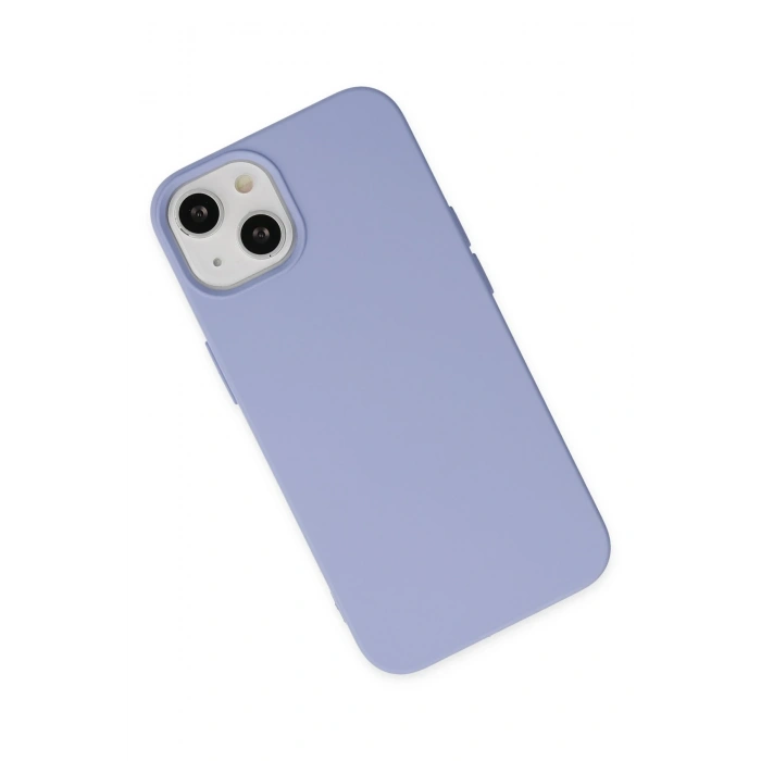 Mey İthalat®   iPhone 14 Plus Kılıf Nano içi Kadife Silikon - Lila