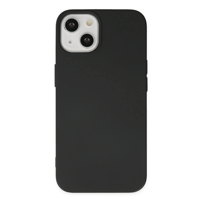 Mey İthalat®   iPhone 14 Plus Kılıf Nano içi Kadife Silikon - Siyah
